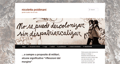 Desktop Screenshot of nicolettapoidimani.it
